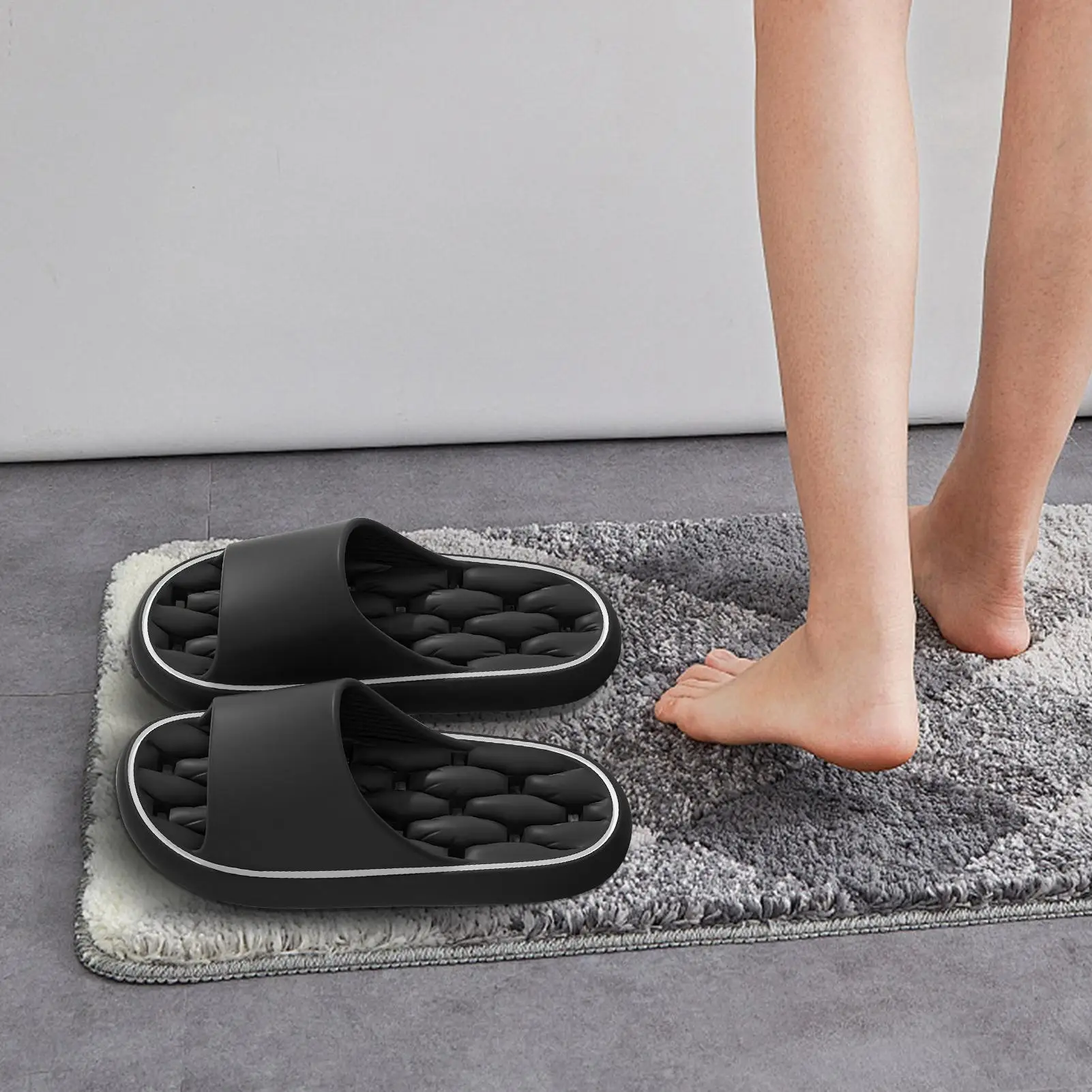 

Bathing Slippers Bathing Shoes For Men And Women Quick-Drying Ergonomic Sandals With Thick Sole For Travel Pool Swimming Gym Spa