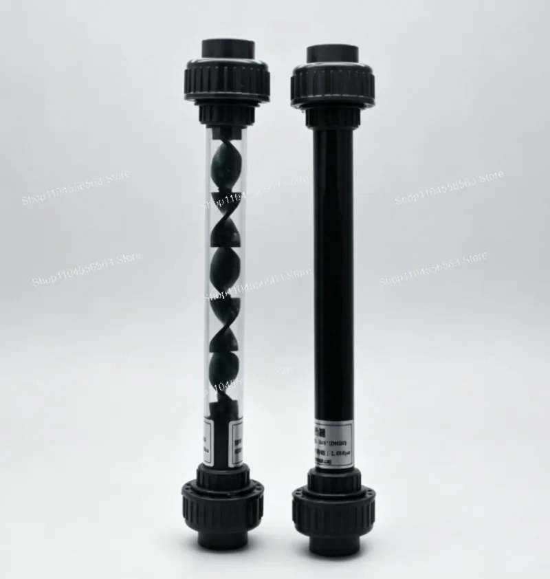 PVC Static Mixer SK Type DN20/25/32/40 Helical Mixing Unit Union Socket for Liquid Dosing Water Treatment