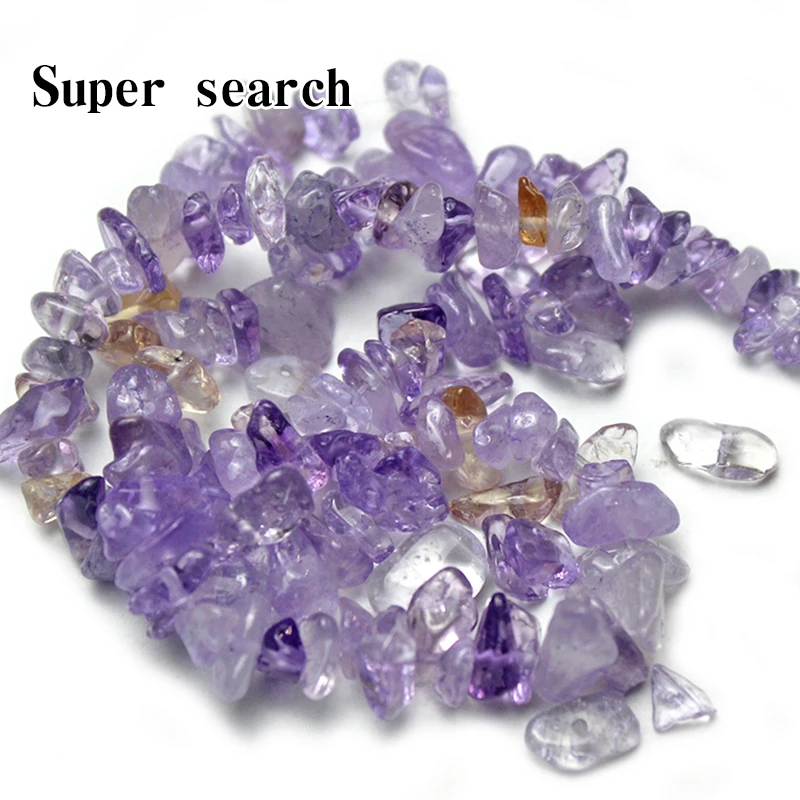 Natural Stone Irregular Freeform Chip Gravel Loose Ametrine Beads For Jewelry Making 5-8mm Diy Necklace Bracelet 15inches