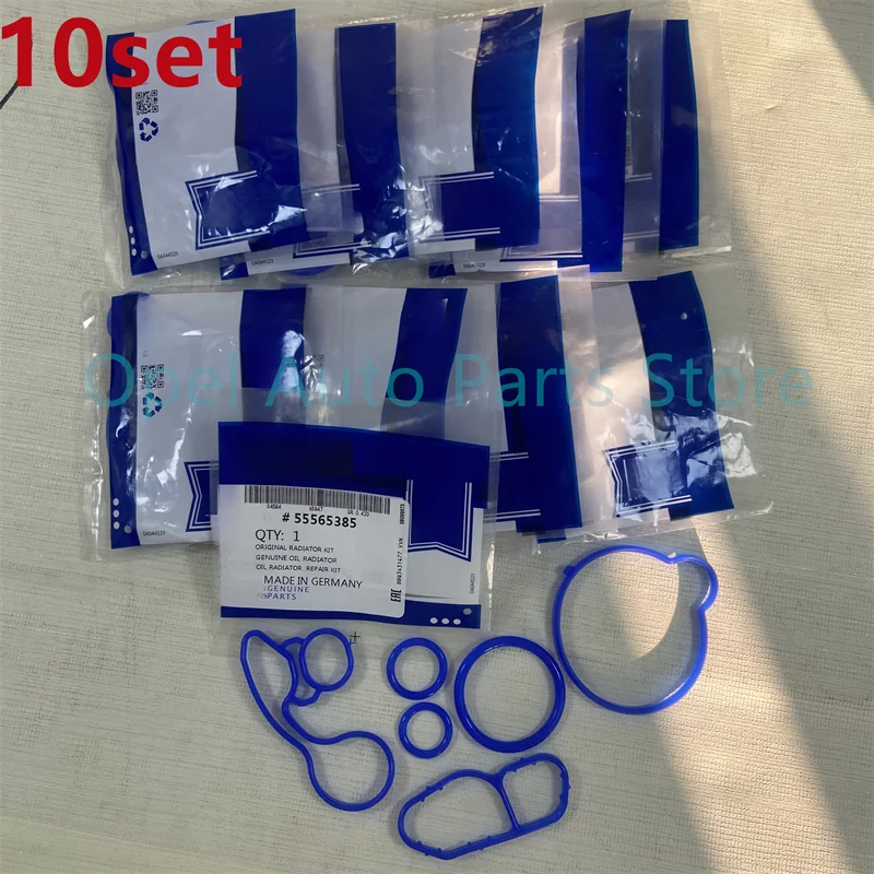 New 10set Oil-Cooler Gaskets For Chevrolet Cruze Sonic Trax Encore 1.4T Astra 55566784 55565385 55568536 55568539