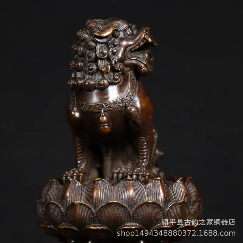 

Чистая медь, лотос, лев, латунная курильница, орнамент, офис, гостиная, магазин, кабинет, настольный ремесленный подарок