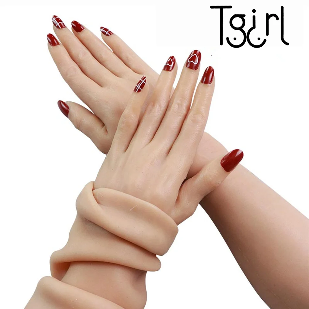 

Tgirl Sissy Silicone Fake Hand Sleeve Cosplay Prosthesis Crossdresser Female Gloves Simulated Skin Artificial Arm Cover Scars