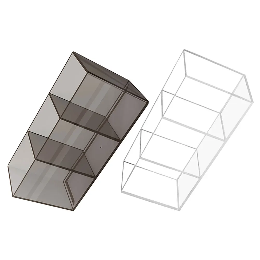 

2 Pcs Pen Storage Box Acrylic Desk Organizer Pencil Holder Makeup Brush Container Desk Cup Student Stationery