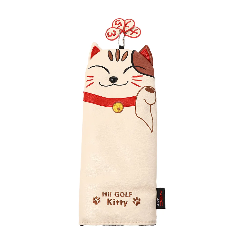 

Head Cover Club Head Protector Magnetic Closure Cute Kitty Blade Mallet Putter Golf Putter Cover Golf Club Headcovers Lucky Cat