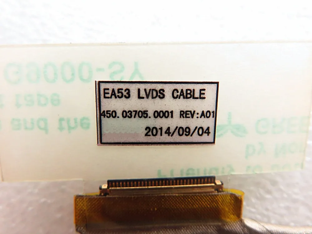 كابل مسطح للفيديو بشاشة LCD LED جديدة لكابل EA53 LVDS 450.03705.0001