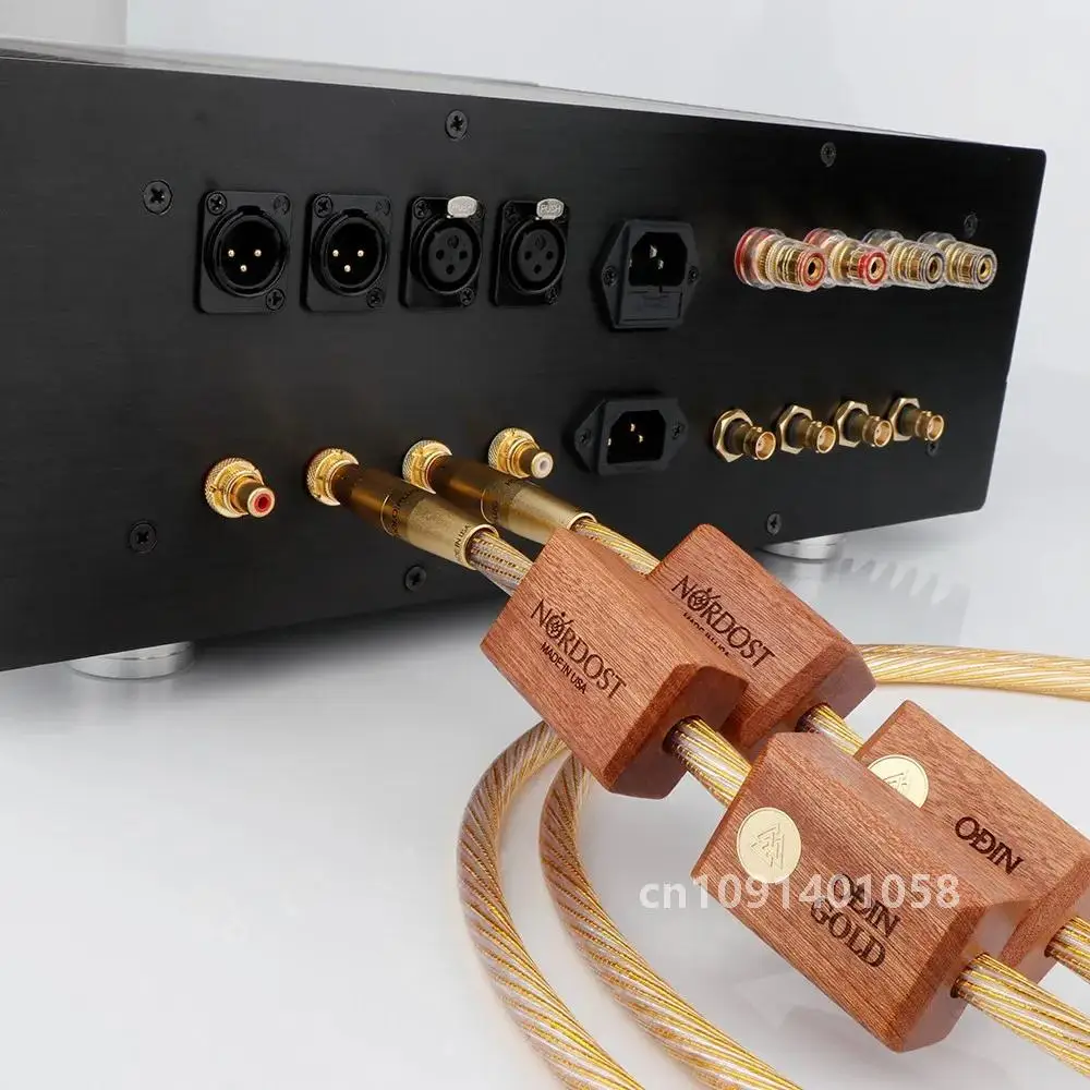 Nordost ODIN 2 Cable de Audio RCA Hifi dorado línea de equilibrio XLR 8N OFC referencia chapada en oro con enchufe RCA XLR para amplificador