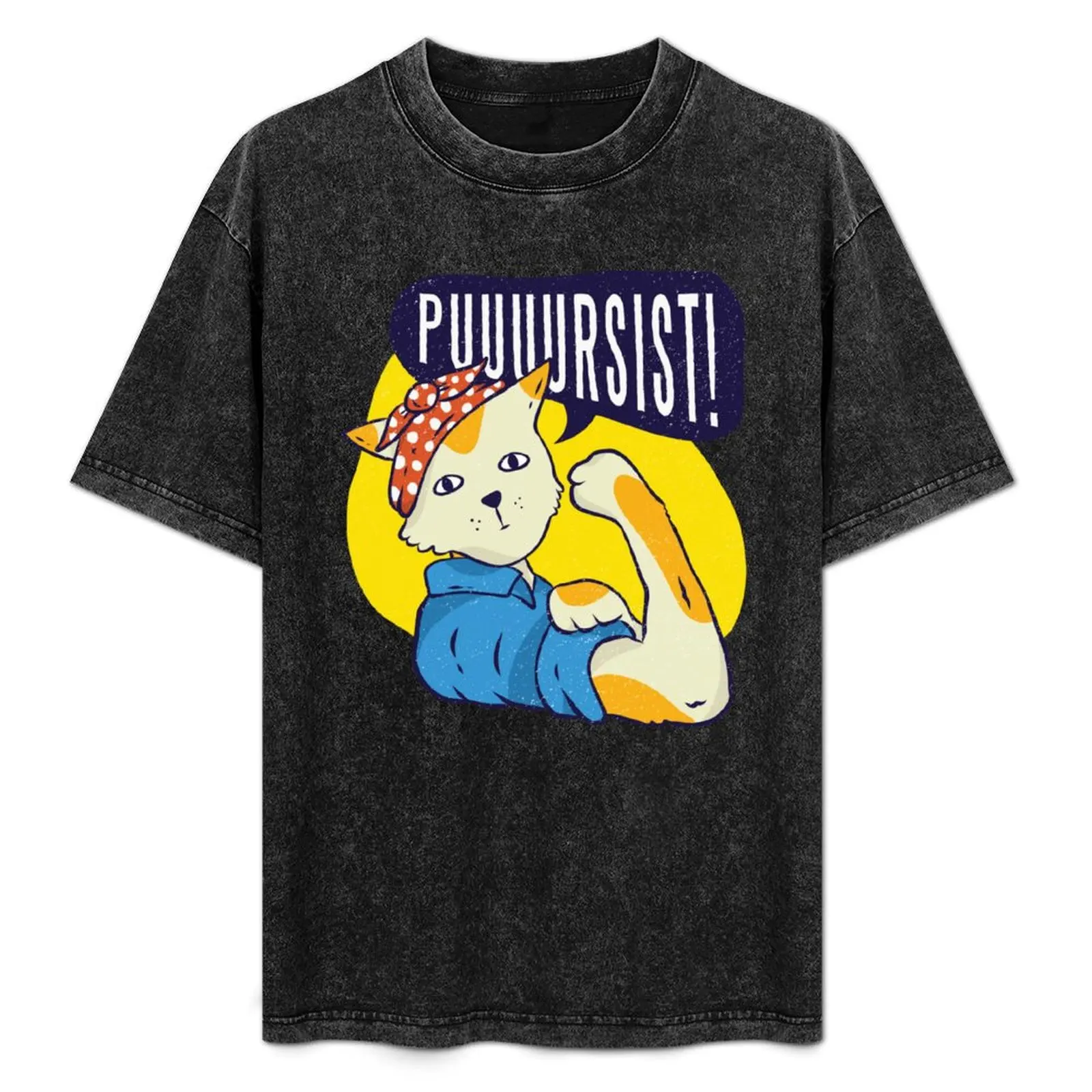 

PIN-UP CAT T-Shirt man clothes luxury designer vintage anime shirt men clothes