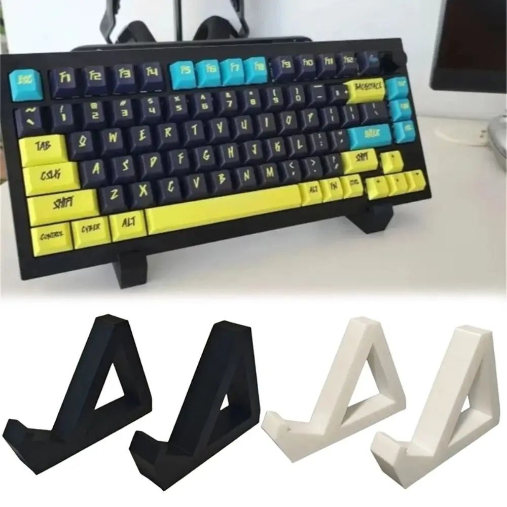 

2Pcs Durable Plastic Keyboard Display Stand 3D Printing Anti-Slip Keyboard Holder Lightweight Keyboard Storage Rack