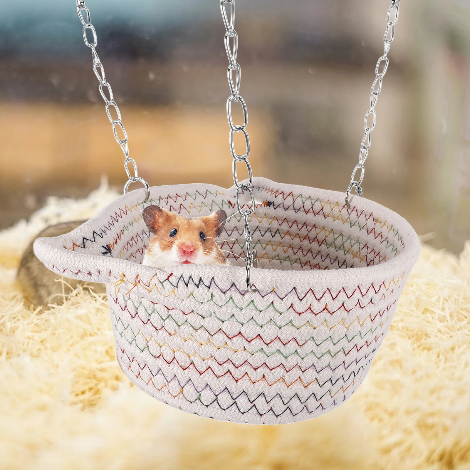 

Pet Hammock 3 Layers Warm Small Animal Bed Guinea Pig Hideout Hamster Supply Ferret Toys Sugar Glider Swing Chinchilla Bed