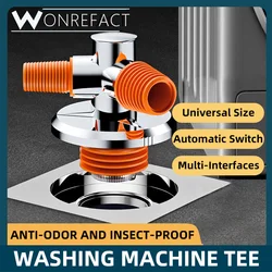 Washing Machine Drain Connector Cover Bathroom Floor Universal Drain Cover Sewer Double Pipe Smell Resistant And Insect Resistan
