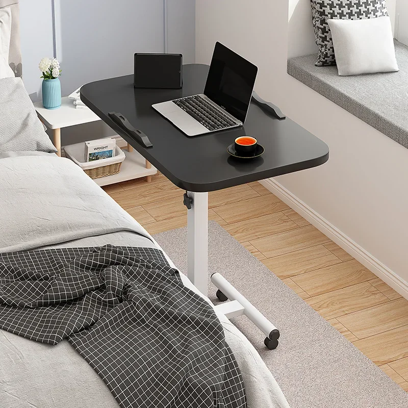 Laptop computer table Bedside table can be lifted and lowered 360 degrees Rotating desktop Simple portable mobile table