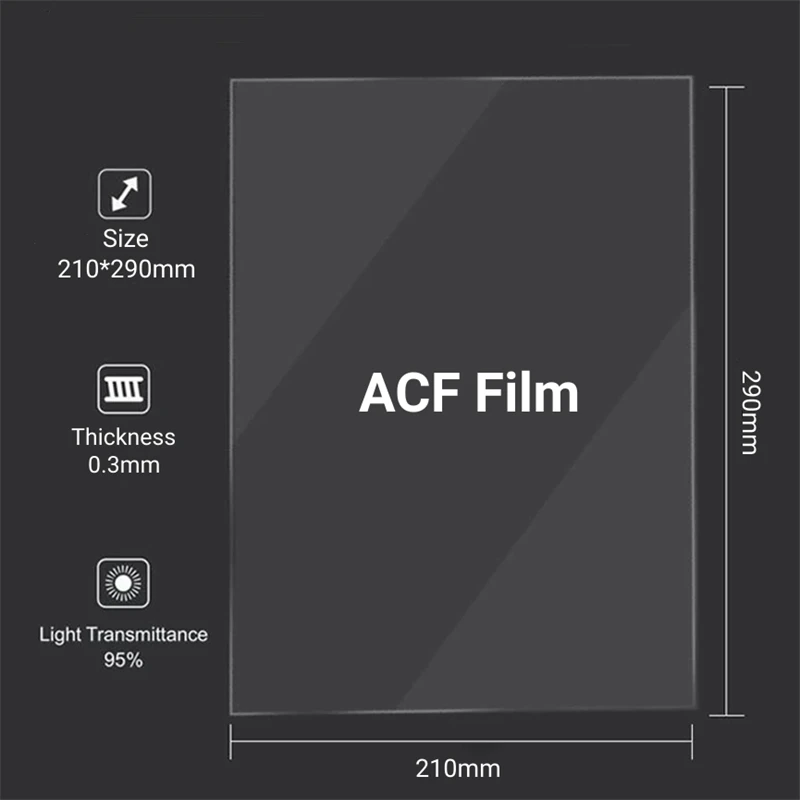 3 Stück ACF-Folie A4-Größe 210*290mm für Phrozen Sonic Mighty 4K Saturn 3 Ultra Photon M5s Pro Release Films Harz 3D-Drucker-Teile – Detail 11