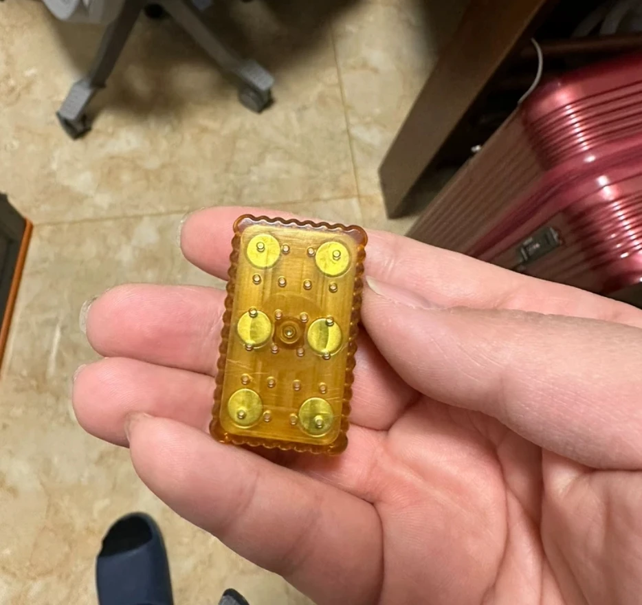 

Б/у EDC Clown Orange Ox Push Pei fidget слайдер декомпрессионная игрушка