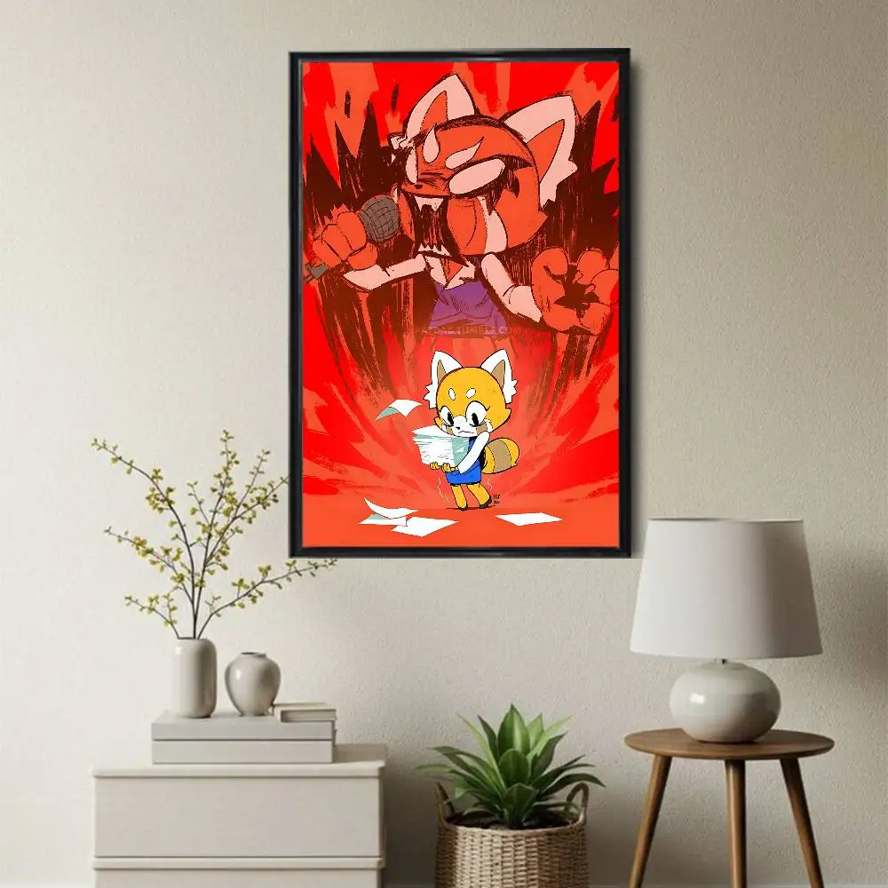 workplace elite Aggretsuko Retsuko High Quality Dorm Living Room Aesthetic Wall Decoration Painting Poster Stickers Gift