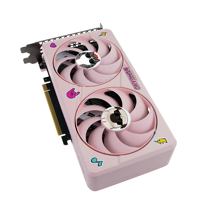 Imagem -06 - Colaboração Asl com Supremo Cat Nvidia Geforce Rtx 4060 8gb Gddr6 Pci-e 4.0 Brand Novidades Pink pc Gaming Placa Gráfica Placa de Vídeo