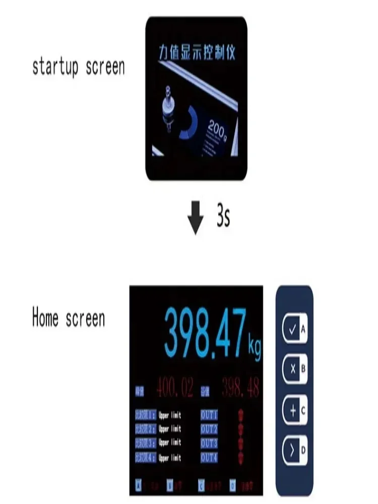 مقياس القوة الرقمي مع شاشة LCD، جهاز اختبار خلية الحمل، ومقياس سحب الدفع وجهاز إرسال مقياس الوزن