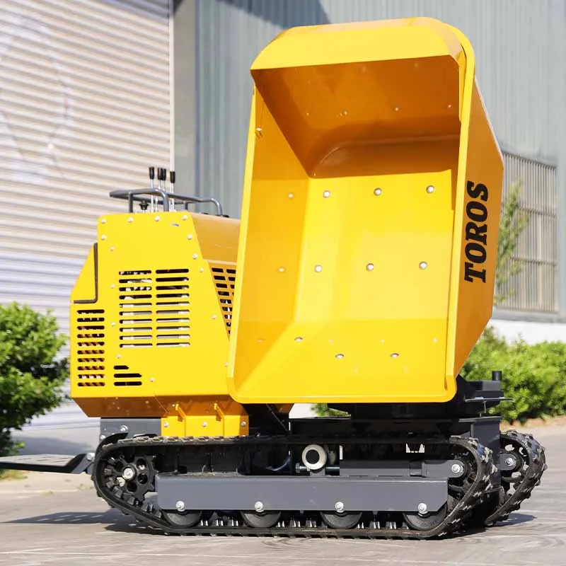 Mini Crawler Lifting Dump Loader Mini Dumper  Wuth EPA Diesel Engine Powerful Mini Dumper  With Engine And Pump For Farms