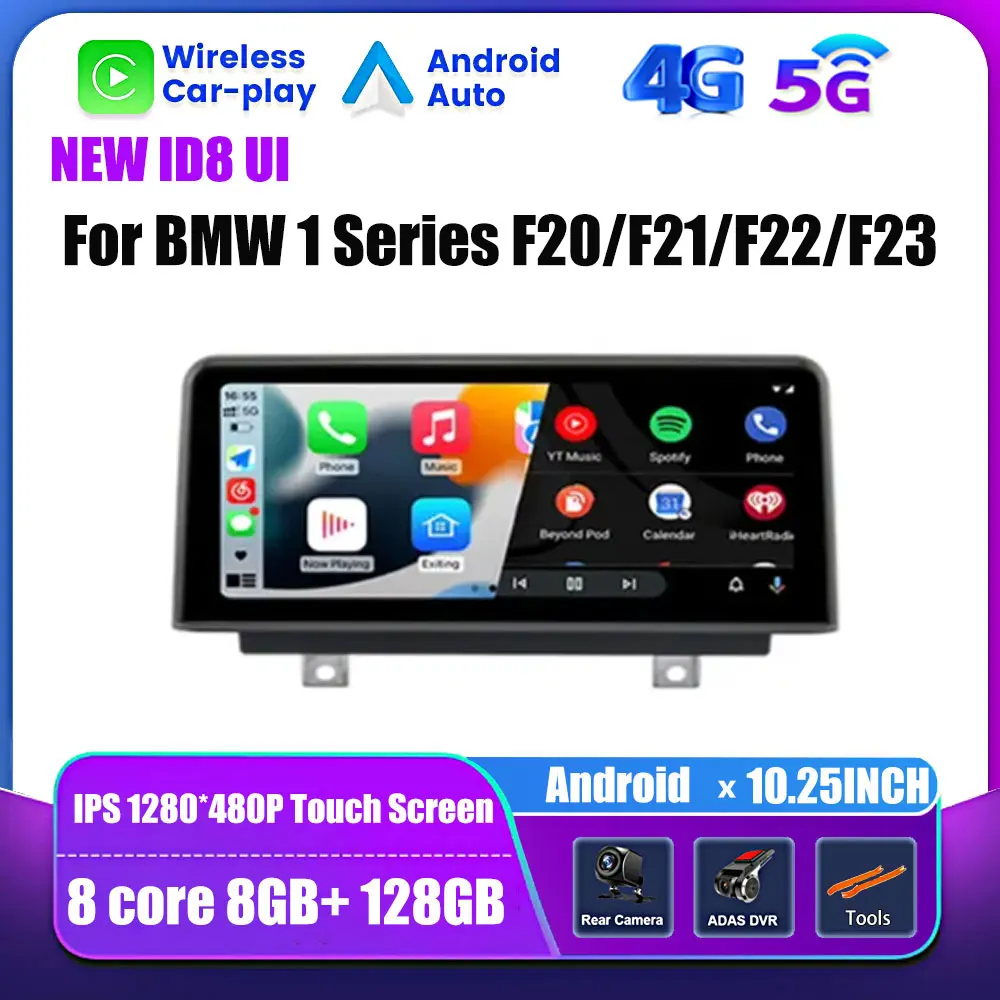 

Android 10.25"Carplay Auto Radio Multimedia Player GPS Navigation For BMW 1 Series F20/F21/F22/F23 NBT System