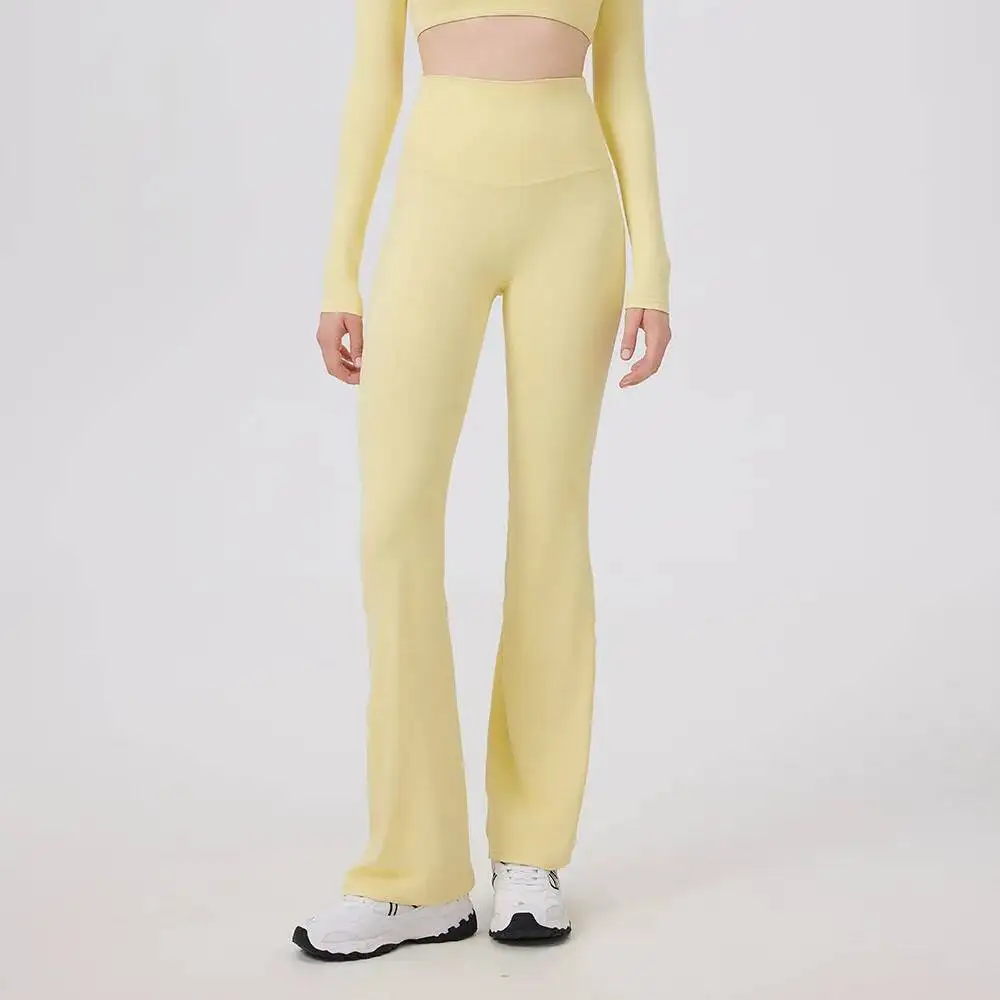 سراويل نسائية عالية الخصر مثل السراويل الضيقة مجوفة مع حواف مضادة لللف وتأثير رفع الورك سراويل رياضية #4