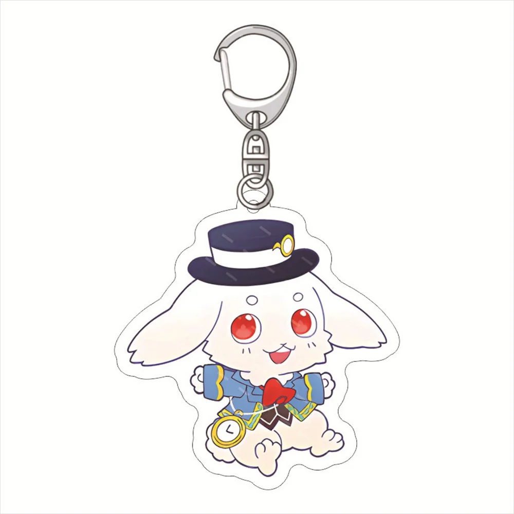 Cute Anime Shangri La Frontier Sunraku SAIGA-0 Acrylic Keychain Figures Pendant Car Keyring Bag Accessories Jewelry firend Gift