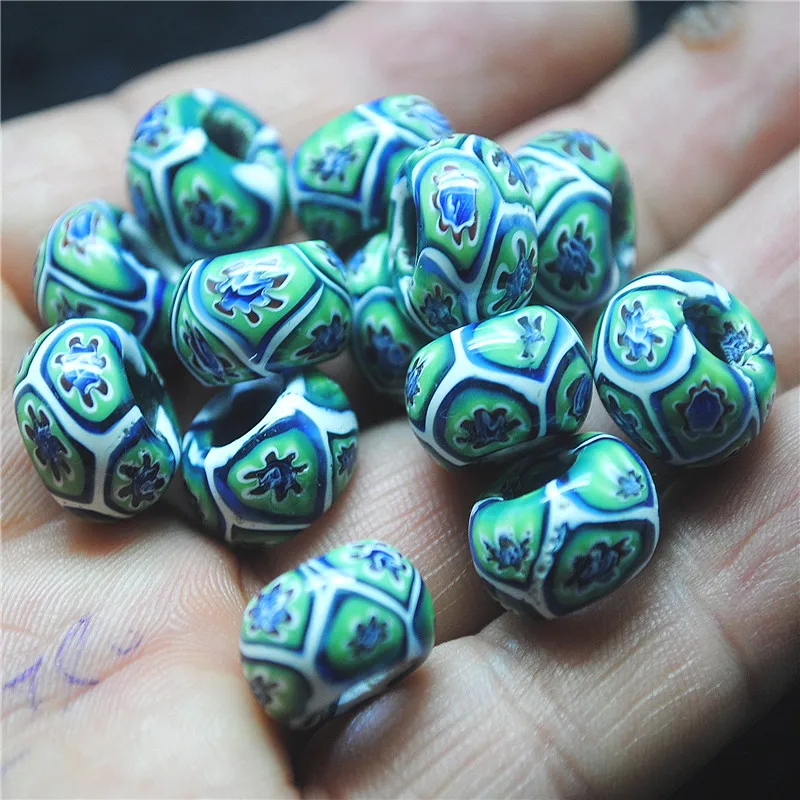 9PCS Hot Italy Spacer Glass Beads 8X14MM DIY Jewelry Accessories For Fashion Bracelets Making Findings Top Sellings