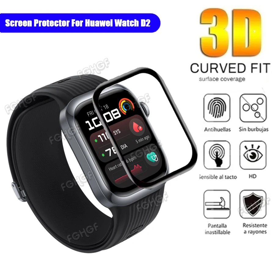 Soft Flexible Protective Film For Huawei Watch D2 Full Cover Protection Guard For Huawei Watch D Screen Protector Film Not Glass