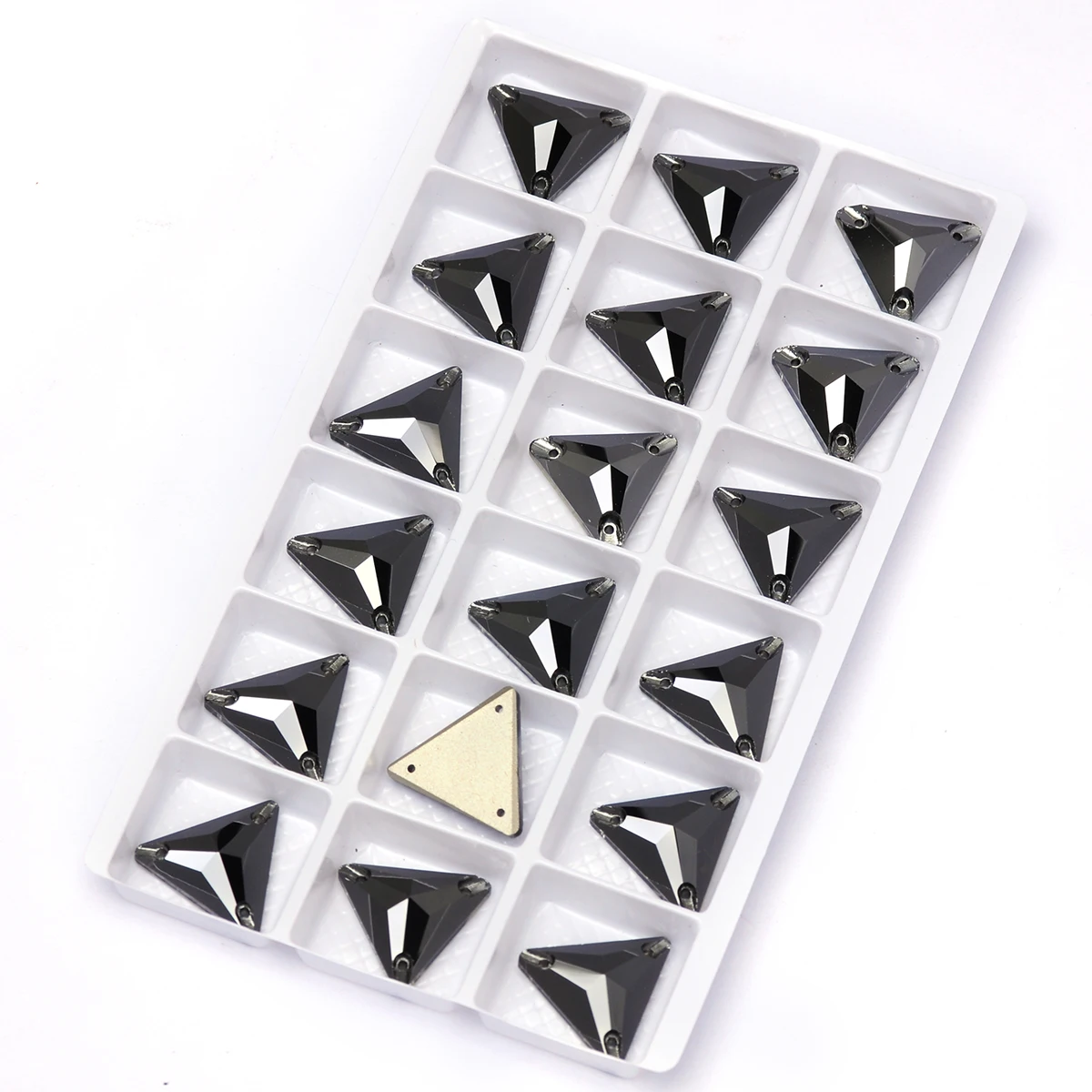 PUBRILEX K9 Dreieckige Genähte Strasssteine Glas DIY Zubehör Dekoration Applikationen Kristalle für Kleidungsstücke Taschen Kleider – Detail 15