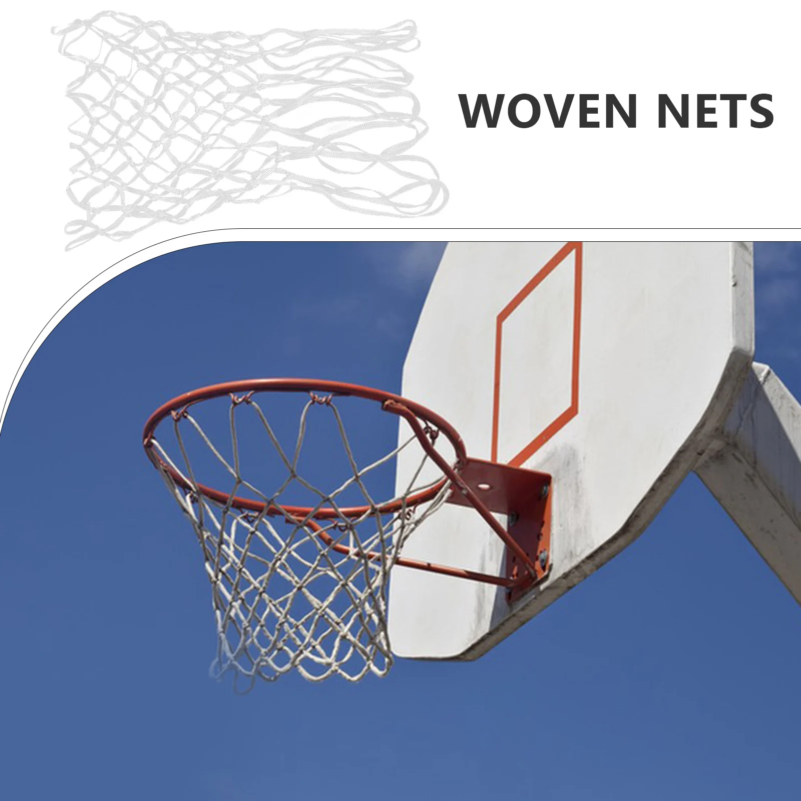 

Баскетбольная сетка высокой плотности, нейлоновая всепогодная сетка для тяжелых условий эксплуатации в помещении и на открытом воздухе, замена сетчатого обода спортивной команды