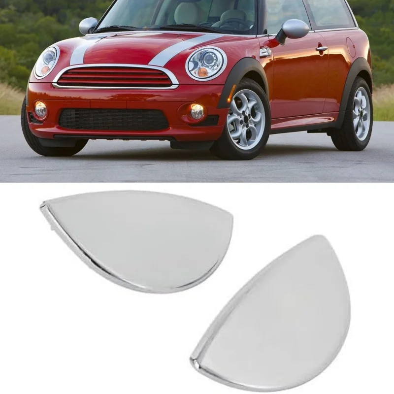 

Front Bumper Headlight Washer Chrome Left Right Cover For MINI COOPER R55 R57 R56 R58 R59 2008-2014 61672752559 61672752560
