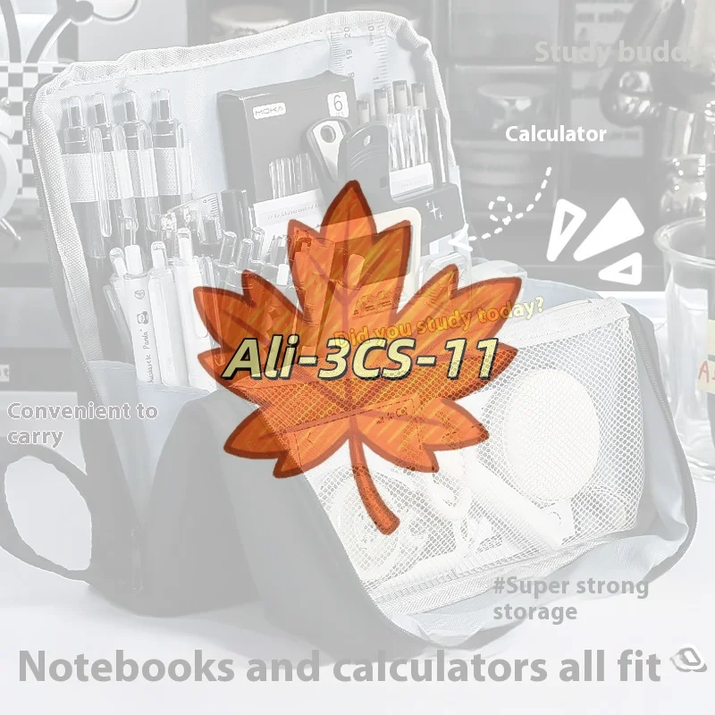 

High-End Large Capacity Pencil Case - Simple Design Stationery Organizer for Students & Office Supplies, Durable Storage Bag