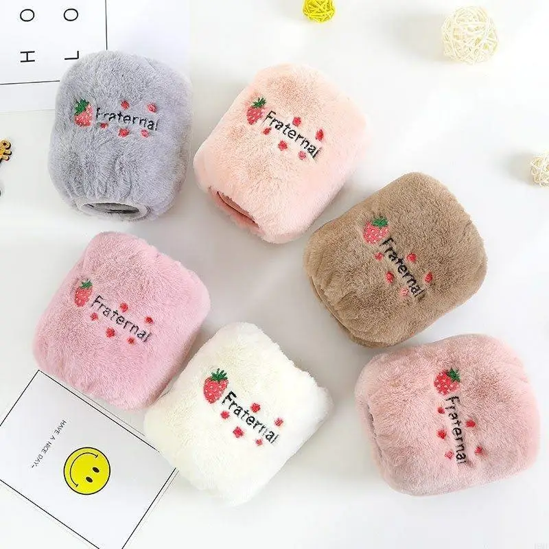 49MF Plush Overdleeves Kids Cartoon แขนแขนแขนป้องกันแขนป้องกันพุ่มไม้สำหรับผู้หญิง