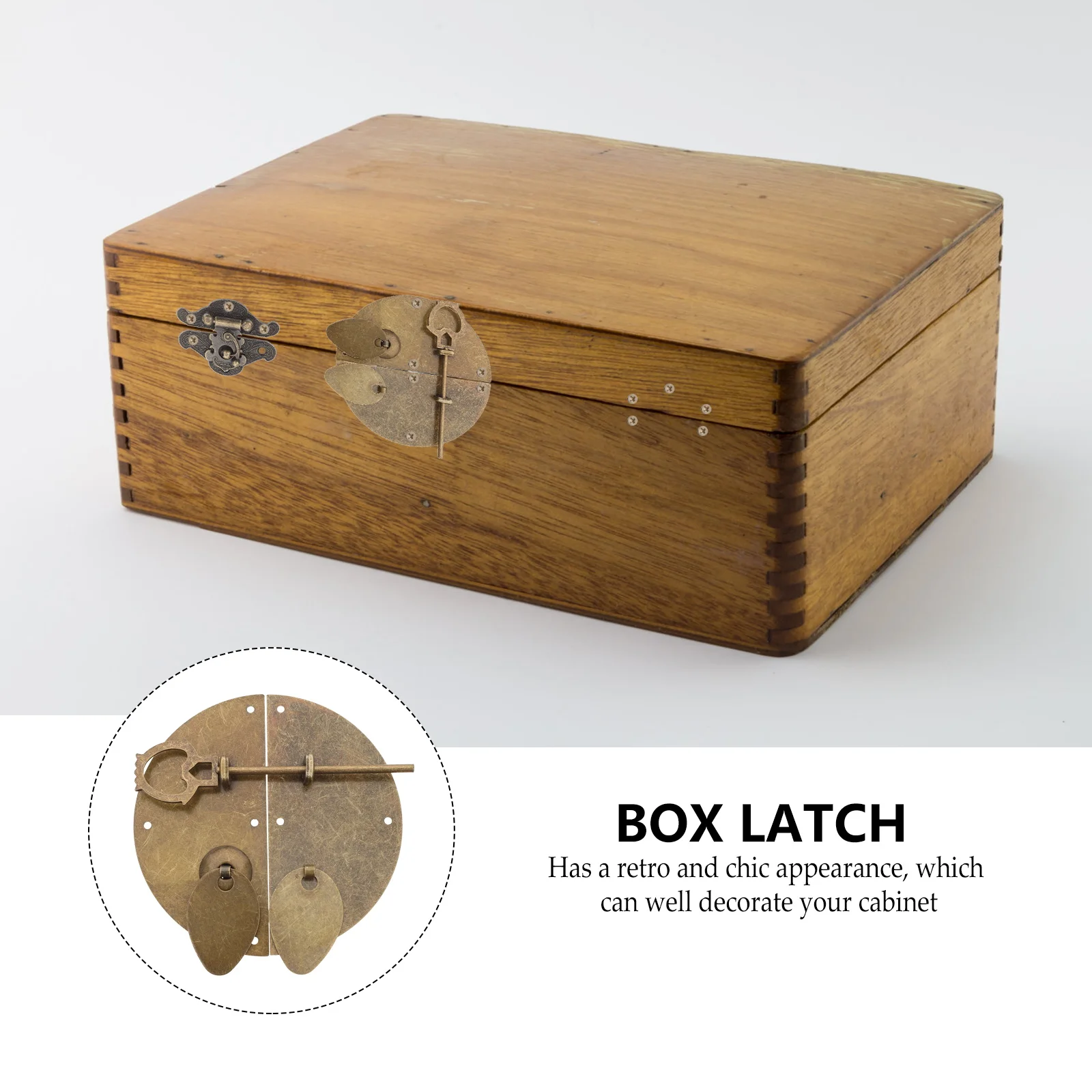 

Retro Lock Film Cabinet Latch Wooden Case Old Fashioned Hasp Zinc Alloy