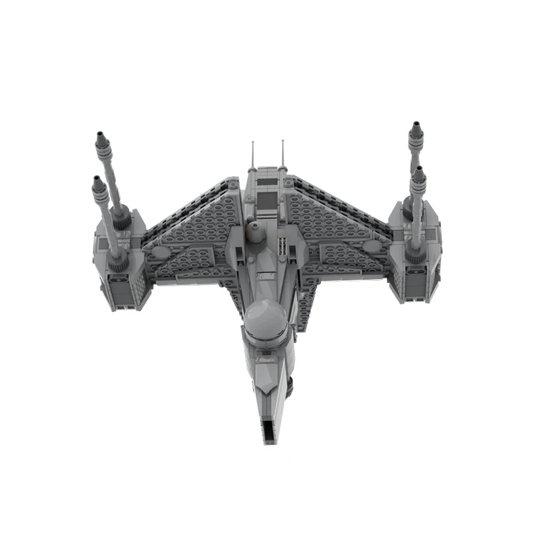 MOC- 215549   Serie Space War, juego de bloques de construcción de fragata clase Vengeance, bloques técnicos de estrella para adultos, juguetes DIY exquisitos 882 Uds.