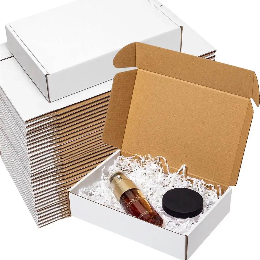 

Boxes 9x6x2 60 Pack White Corrugated Cardboard Mailing Box for Small Business Literature Mailer Packaging Supplies