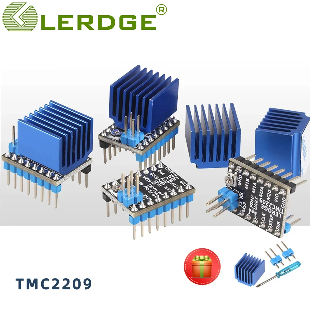 

LERDGE 3D Printer Parts TMC2209 Stepper Motor Driver 256 UART TMC2208 A4988 LV8729 TMC2130 Board Ultra-Silent Ender3