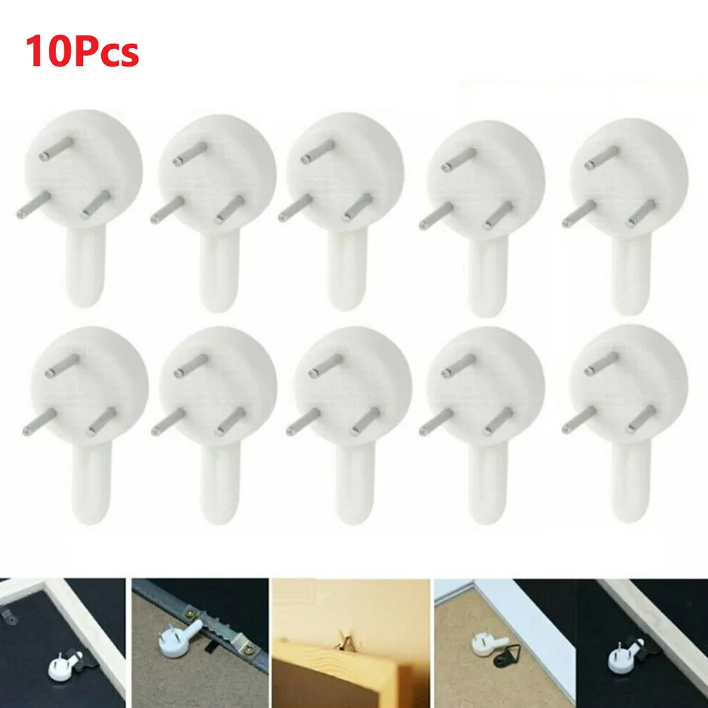 Home Decor Accessories Picture Frame Nail Photo Frame Hook 10pcs Hanging Hook Mirror Hanger For Cement / Lime / Wood Wall