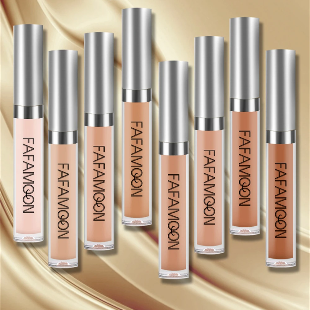 1/2/4PCS Lasting 8 Colors Shelf Life Of 3 Years Liquid Foundation No Card Powder Creamy Texture No Makeup Removal Concealer