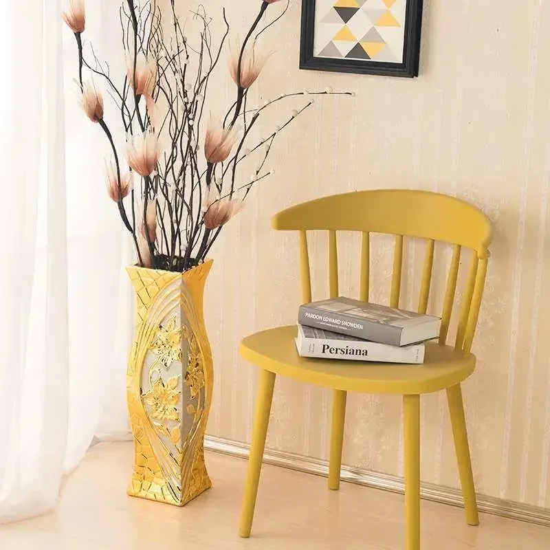 Gold Nordic Ceramic Vase Dried Flower Aesthetic Luxury Ikebana Modern Floor-standing Vase Plant Jarrones Design Home Decor FYV