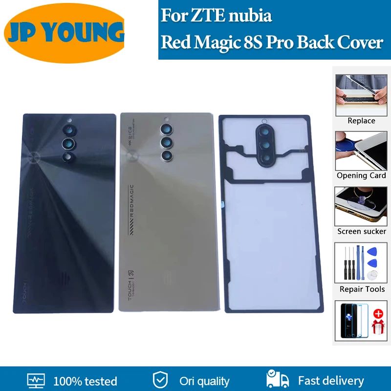 

Original Battery Cover for ZTE Nubia, Back Cover, Rear Housing Case Replace for Red Magic 8S Pro Plus