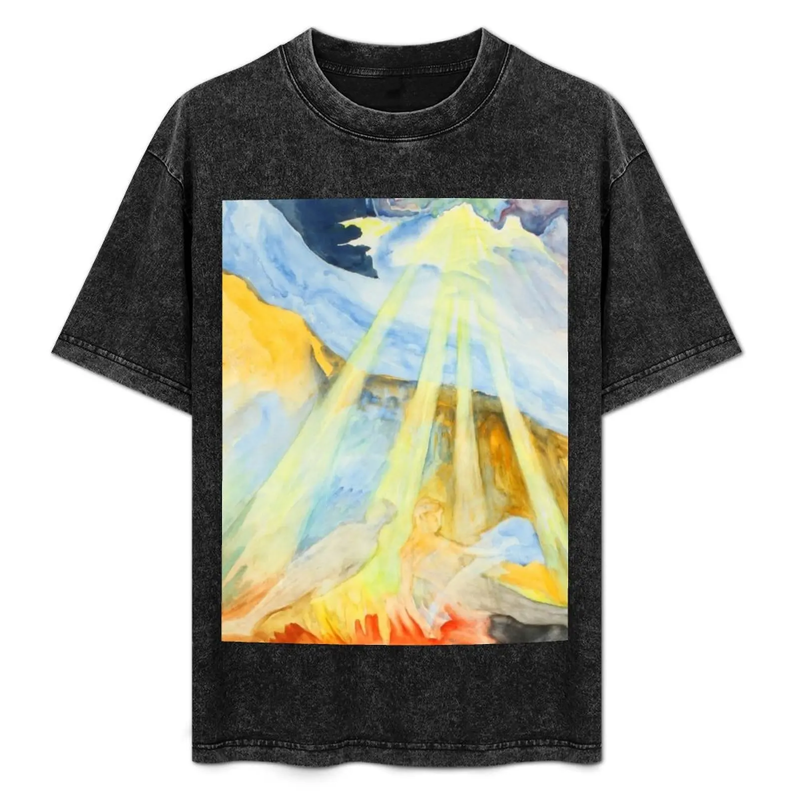 

Hilma Af Klint - Untitlet - Watercolour T-Shirt Urban Casual Loose Fit Tee
