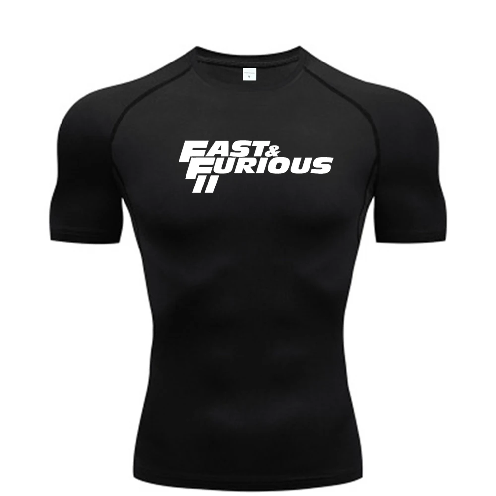 

Compressed men's short sleeved sportswear, running fitness sportswear, running fitness fast drying elastic T-shirt