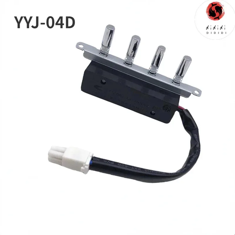 Кнопка-переключатель металлическая XMSJ YYJ-04D для вытяжки Midea, 4-клавишная, для моделей CXW-200-DT101/DT103, аксессуары DD