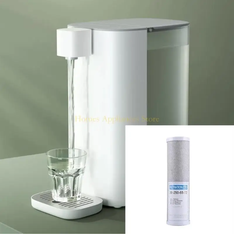 D0AB 3 Pacote eficiência 10 polegadas CTO Filtro água Filtro água ativada Filtro cartucho carbono para