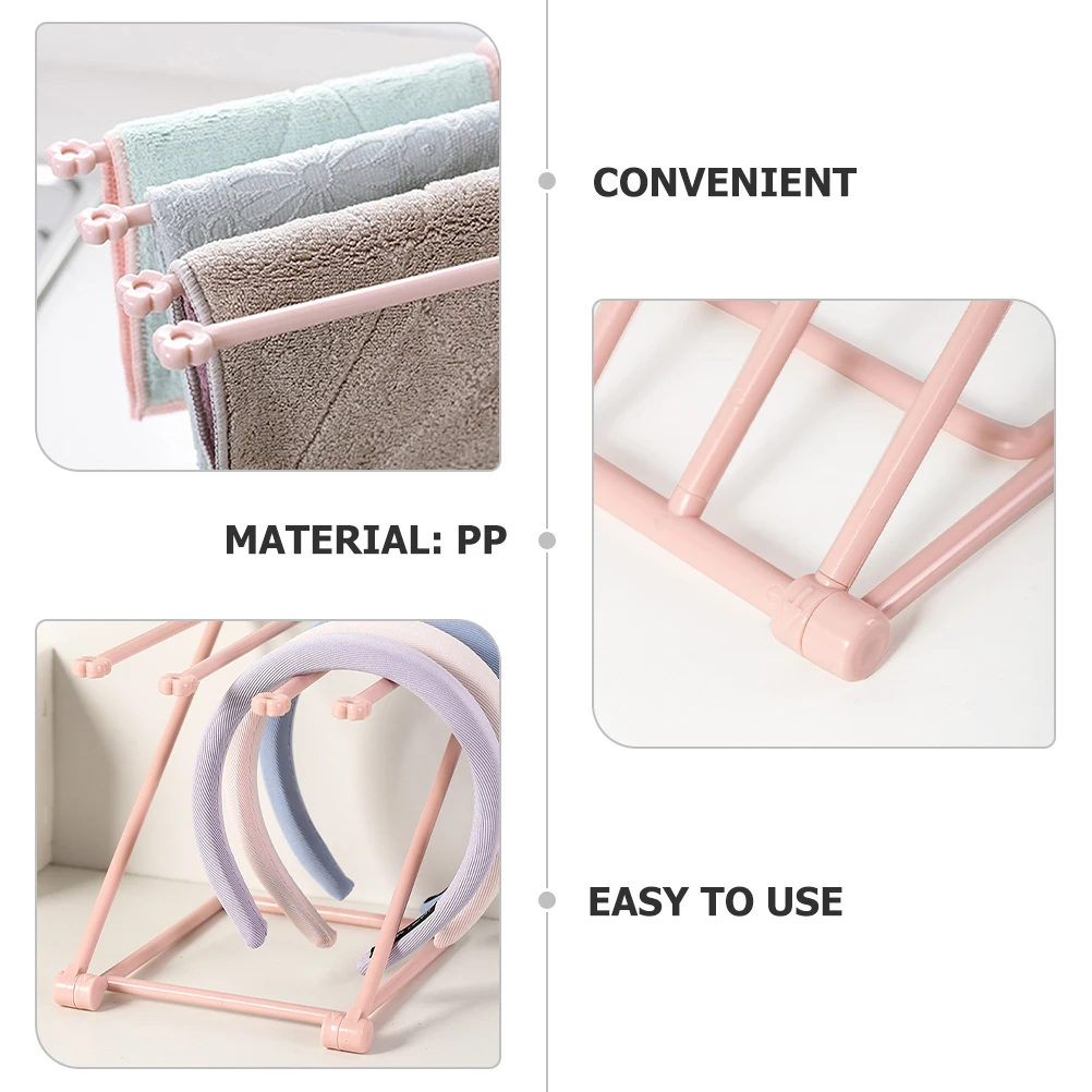 

Adjustable Headband Organizer Folding Hair Hoops Rack Display Stand for Hairband Storage on Desk and Dressing Table