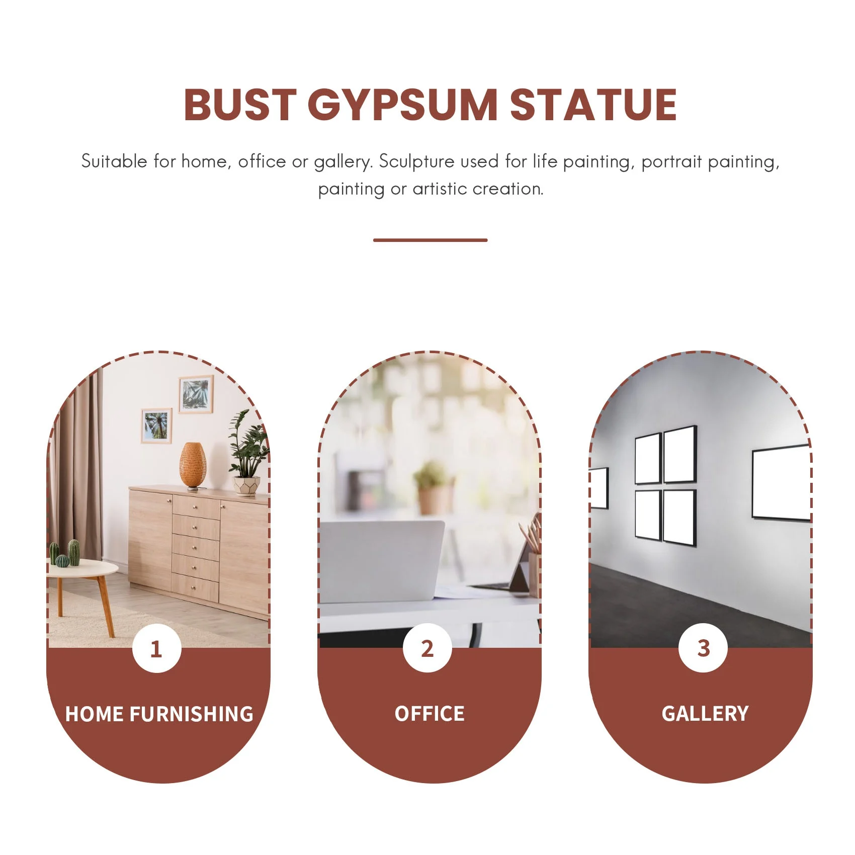 【Hot Selling】1Pcs Classic Busts Statue Greek Mythology Figurine Bubble David Portrait Sculpture Resin Practice Craft Sculpture - view 4