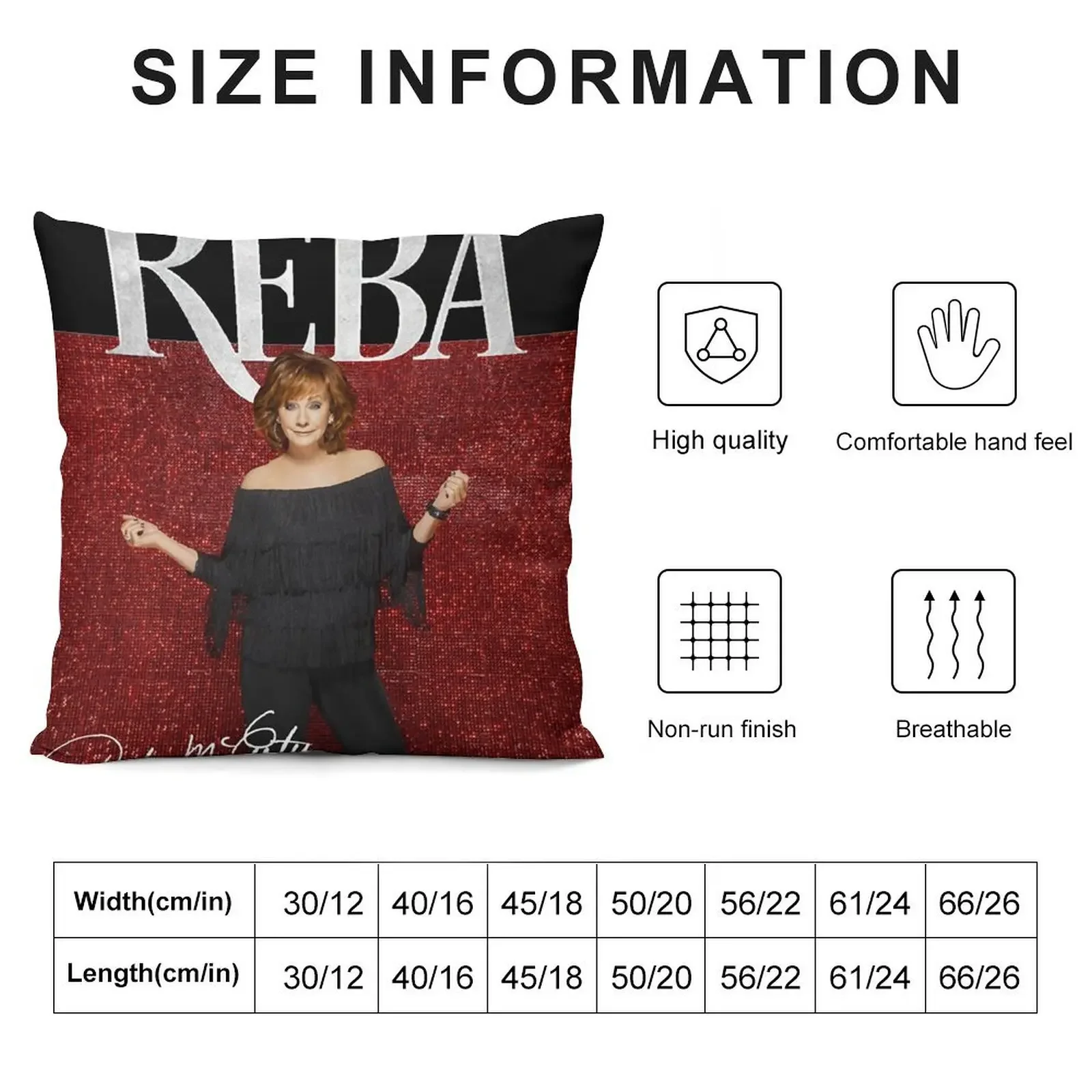 Reba Live in Concert 2022 with Signature Classic T-Shirt.png Throw Pillow luxury throw pillow covers pillow