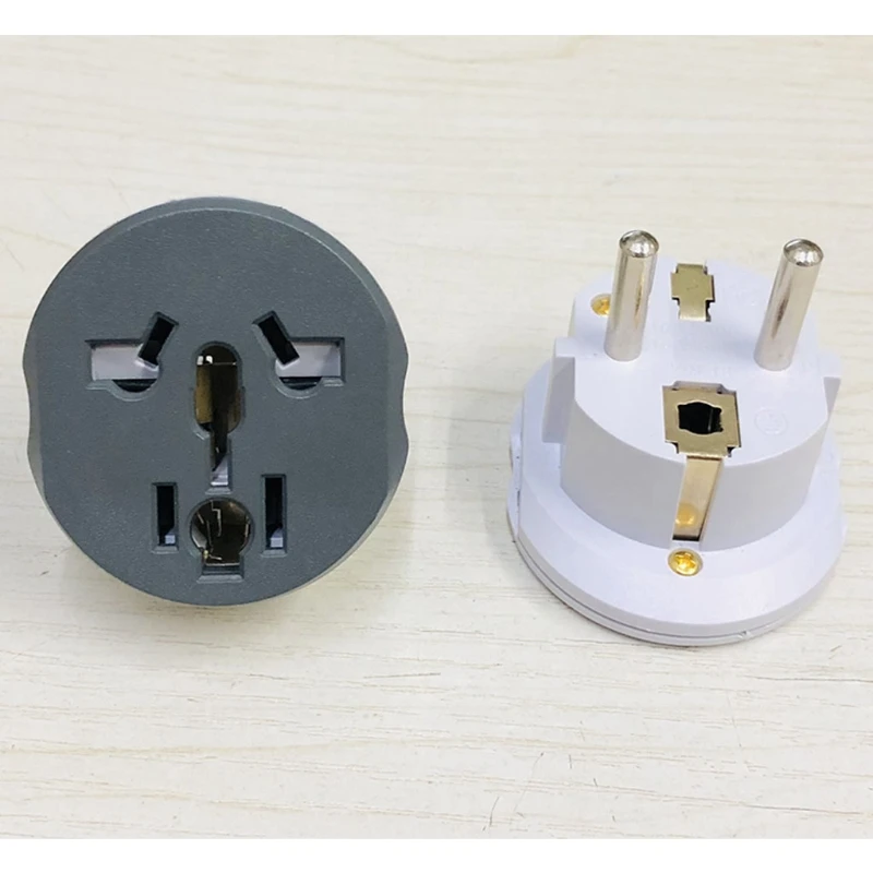 Europe/Germany Travel Plug Adapter International Power Adaptor Eu Plug to US Plug Converter Adapter Travel from US to EU B03E