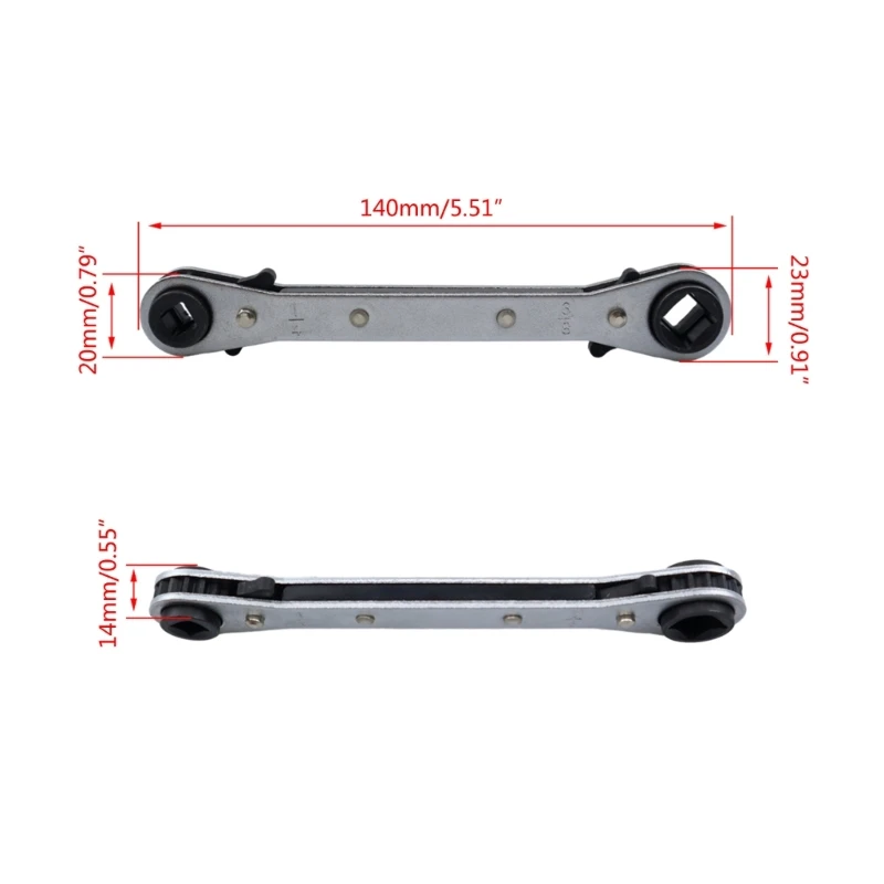 Universal Valves Cores Remover Tool and Bit Adapter for HVAC Equipments Repair 10Pc Valves Cores HVAC Service Wrench AOS