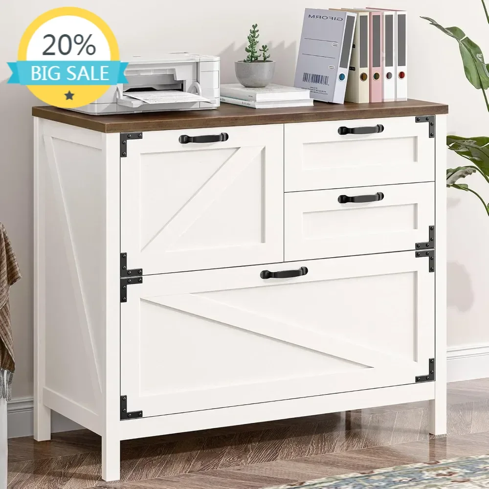 

Бестселлер: деревянный боковой шкаф для документов с 4 выдвижными ящиками для подвесных файлов формата Letter/A4/Legal, большие шкафы для хранения документов в стиле фермерского дома.