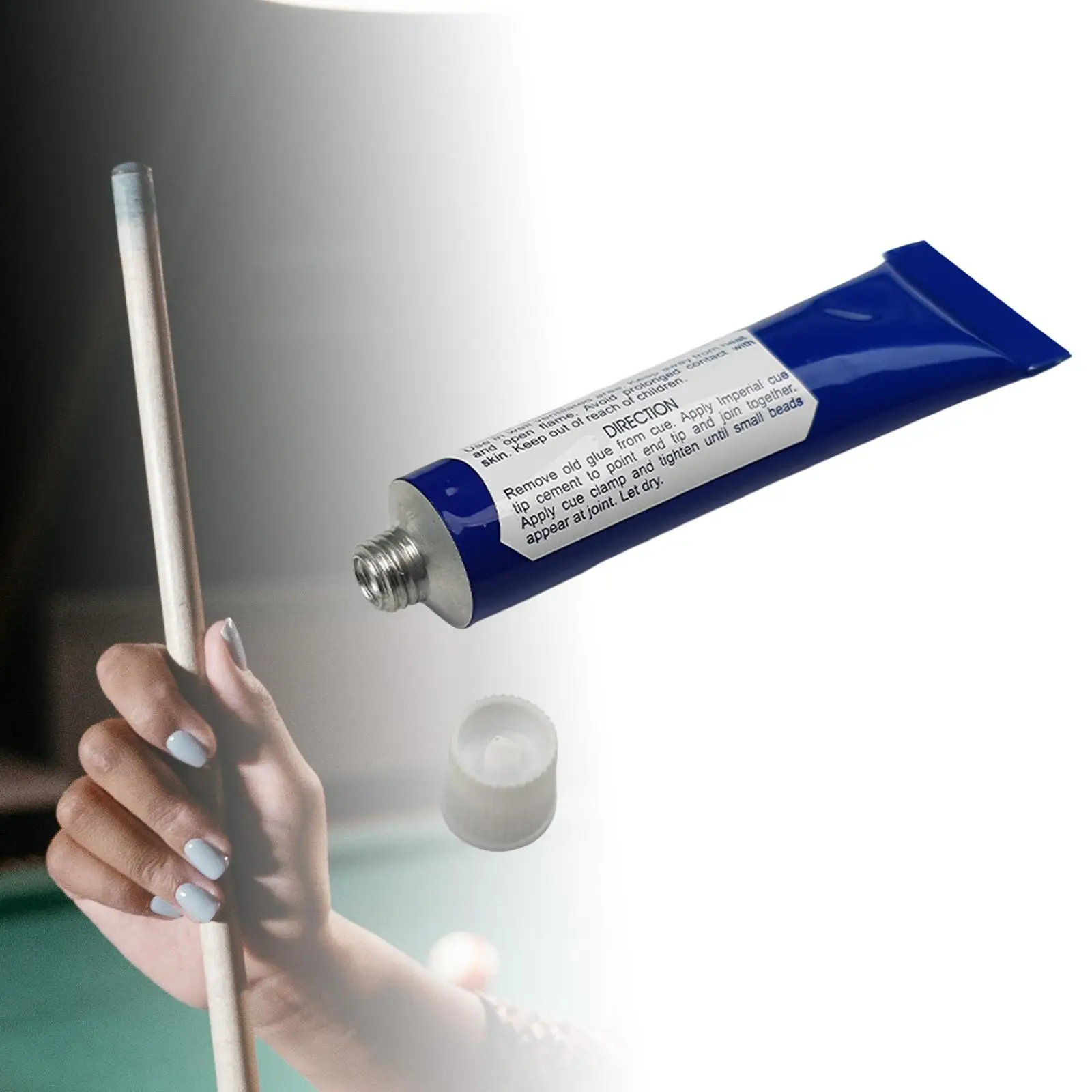 

Клей для наконечника бильярдного кия, прочный, удобный для переноски, 20 мл для спортивных бильярдных игр для начинающих